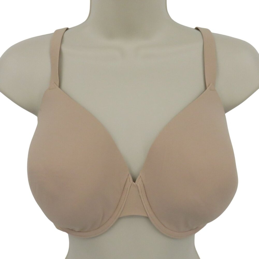 True & Co 36DD Solid Beige Underwire Lined Convertible T Shirt Bra Style 11310